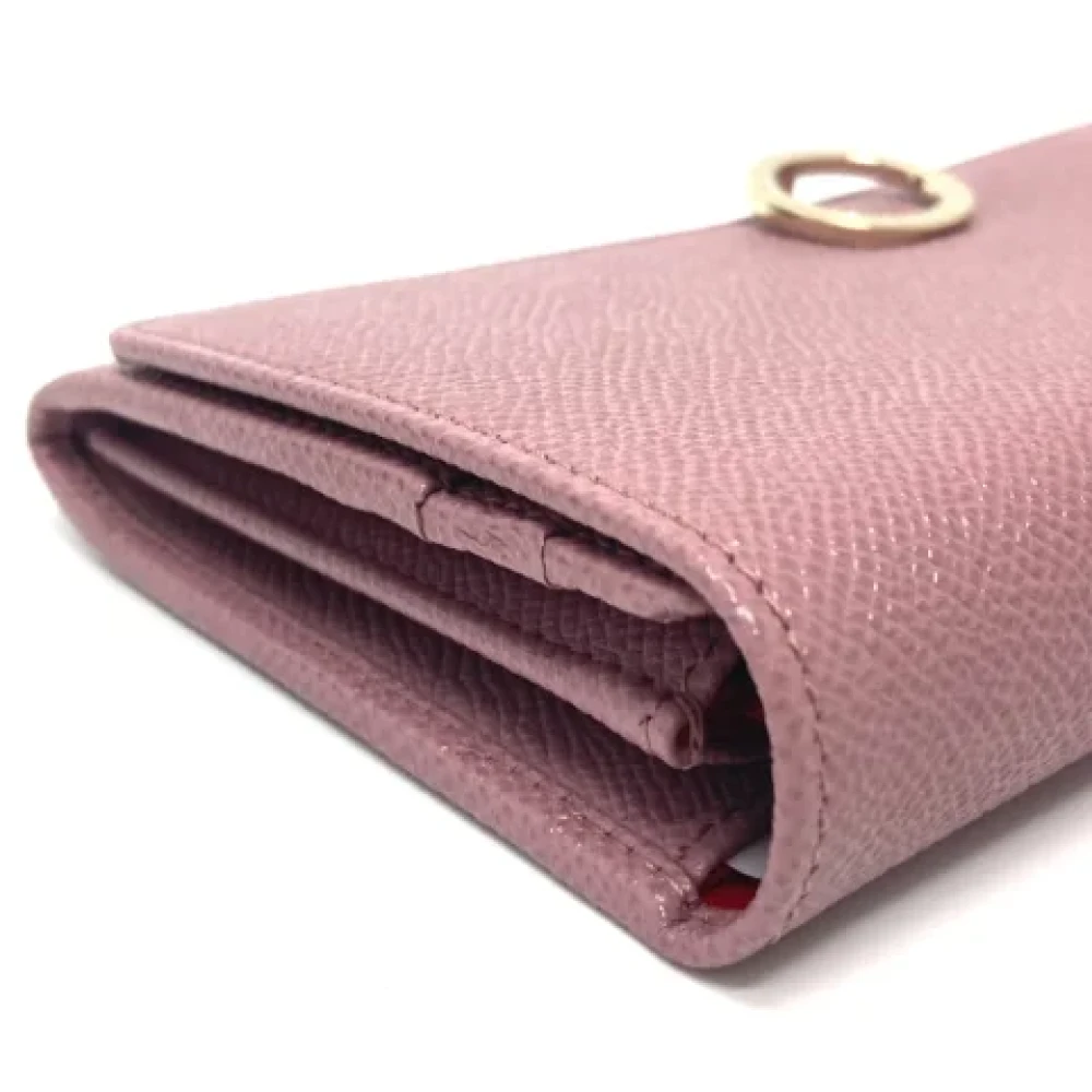 Bvlgari Vintage Pre-owned Leather wallets Pink Dames