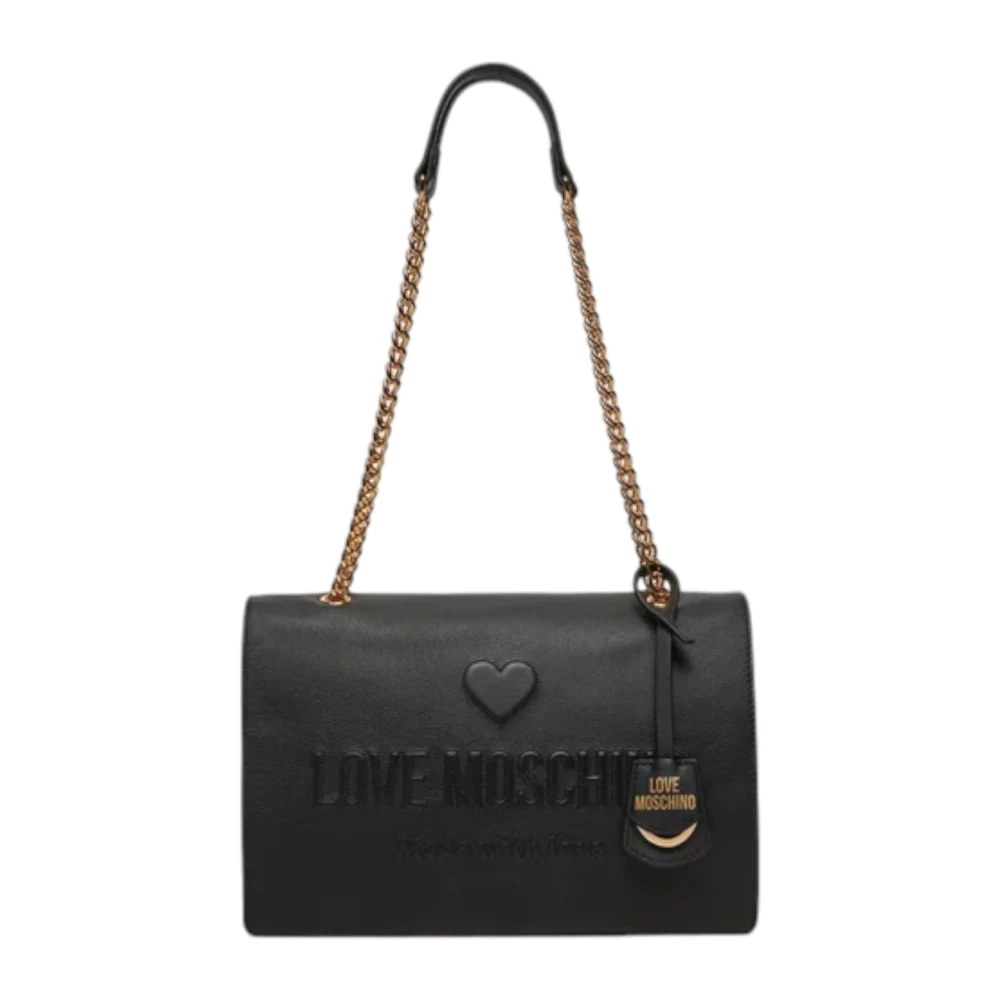 Love Moschino Stijlvolle dames schoudertas van synthetisch leer Black Dames