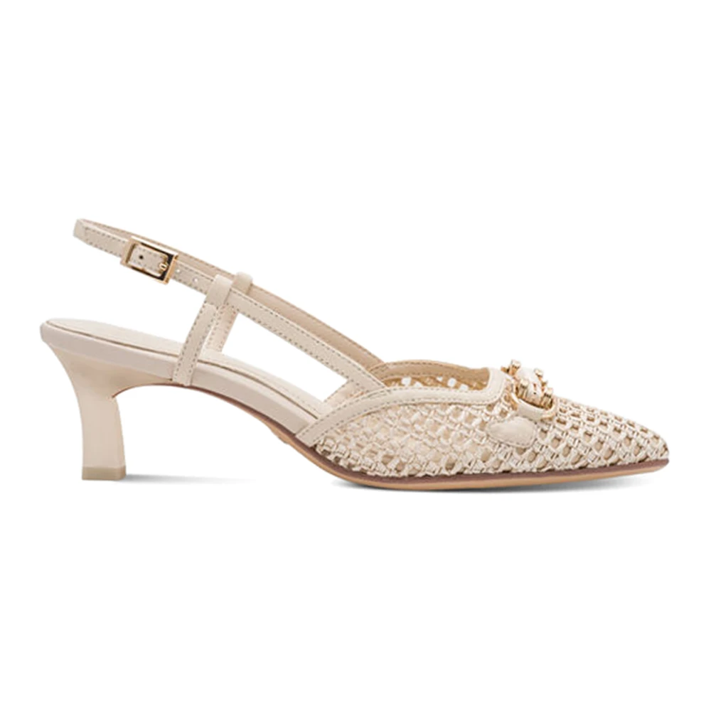 Tamaris Beige Pumps, Female, 5 Uk, With Heel