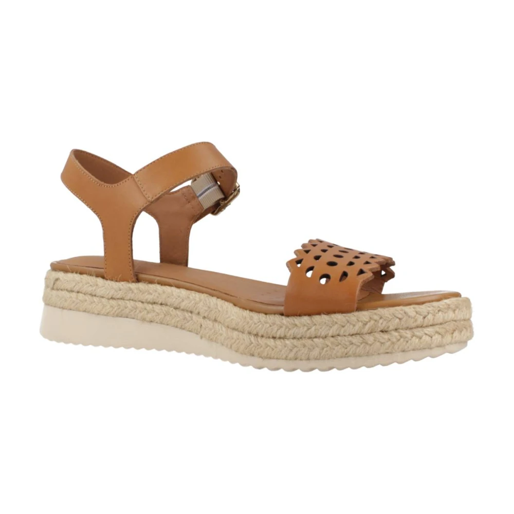 Geox Flat Sandals Brown Dames