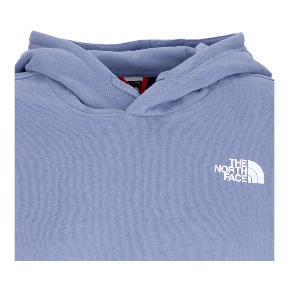 The North Face Blauwe Cropped Hoodie Trend Sweatshirt Blue Dames