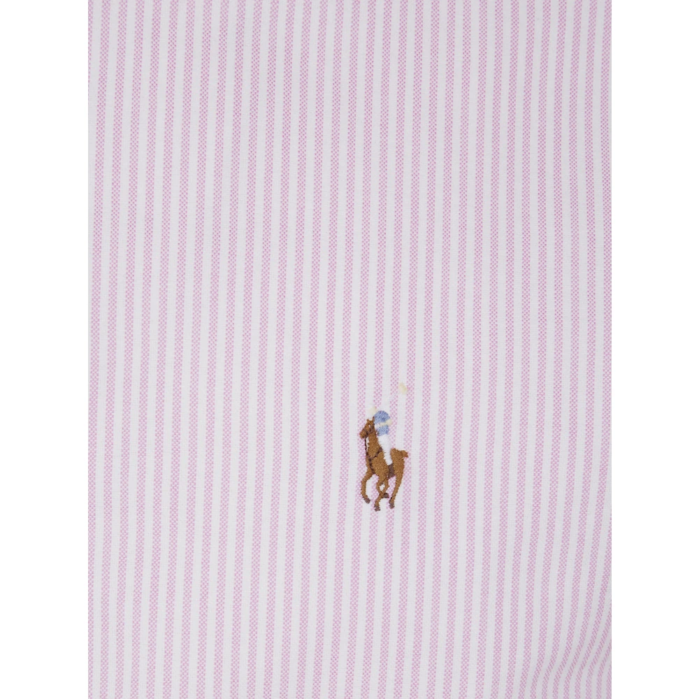 Polo Ralph Lauren Lange mouw sportshirt Pink Heren