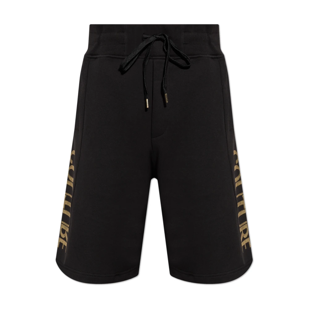 Versace Jeans Couture Shorts met logo Black Heren