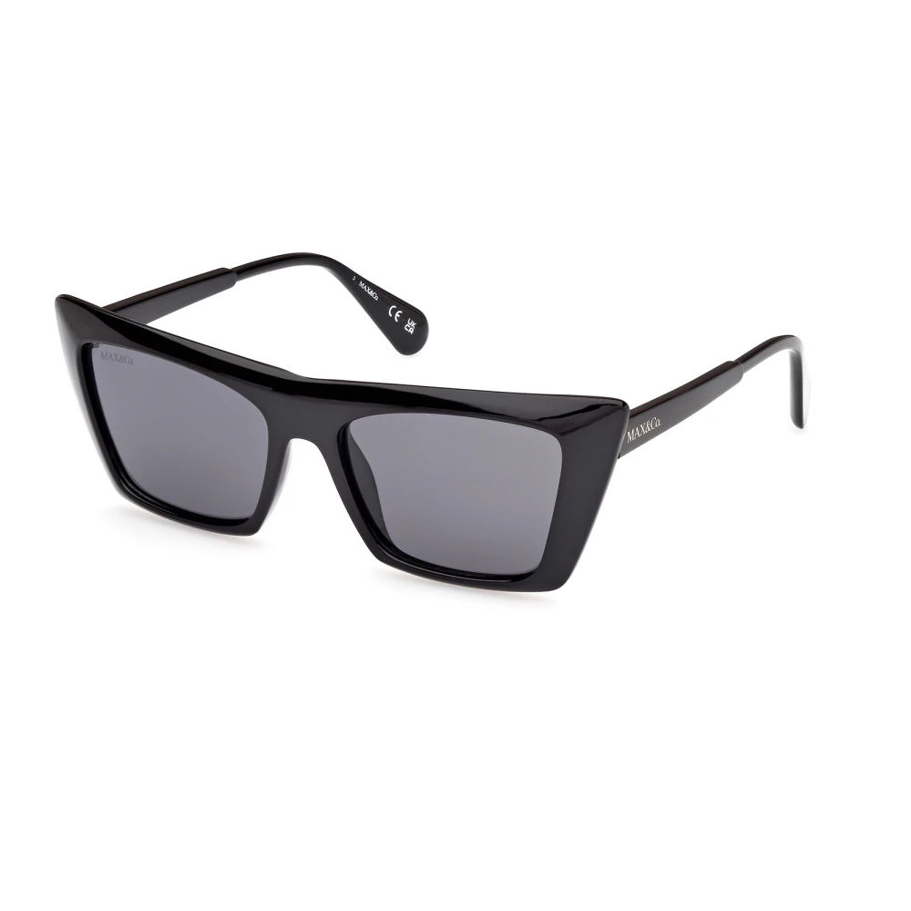 Max & Co Black Sunglasses, Female, 54 Mm, Stylish Sunglasses Mo0122 01A