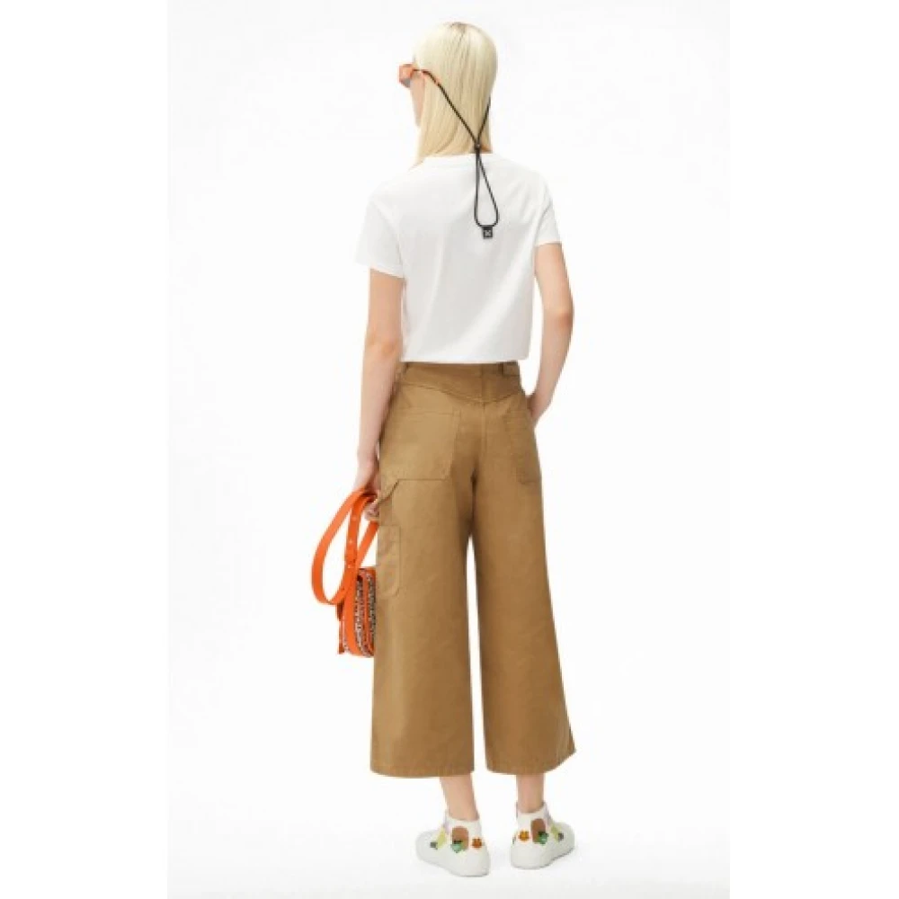 Kenzo Moderne Cropped Broek Brown Dames