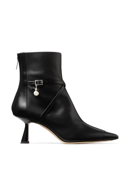 Svarta Kalvläder Sneakers