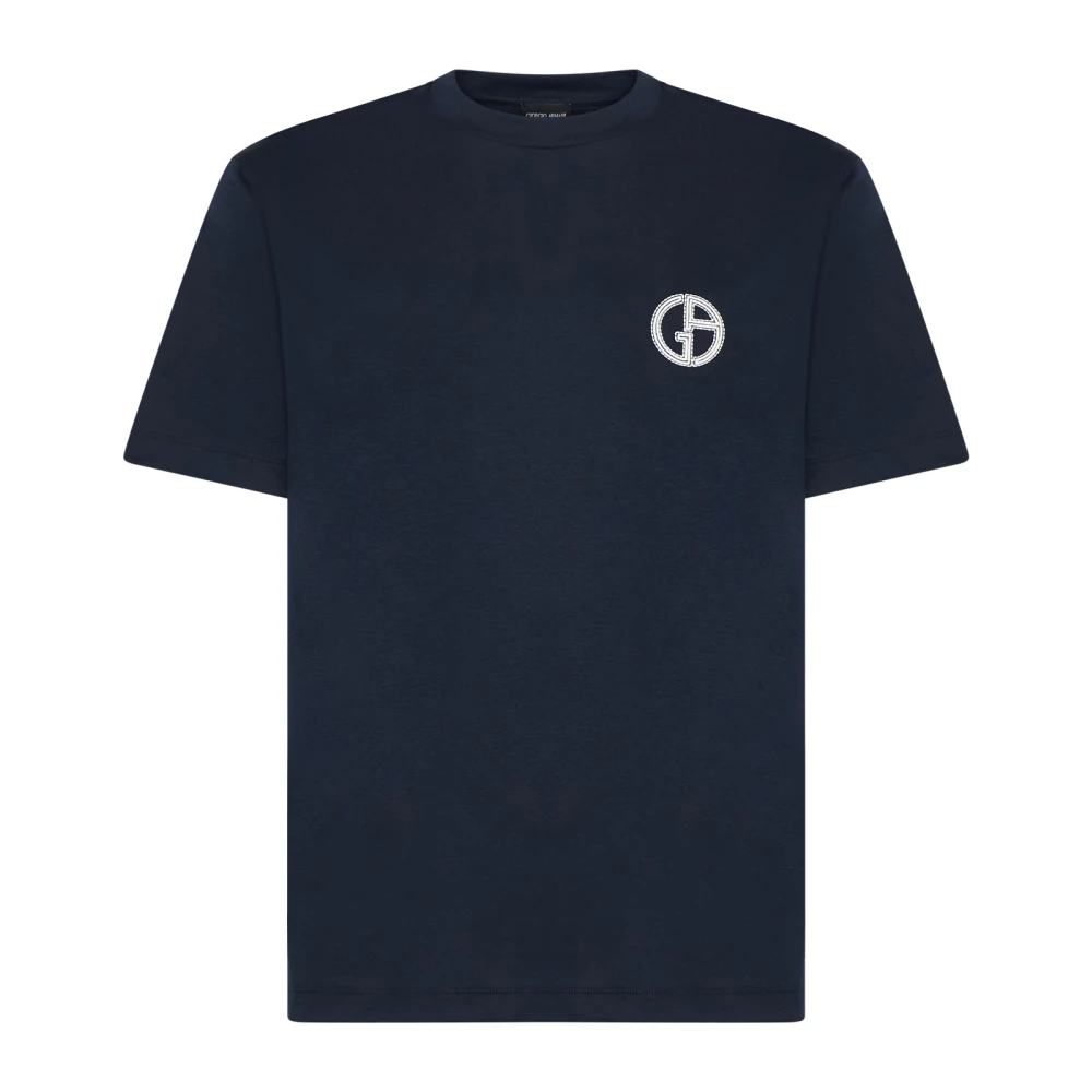 Giorgio Armani Stijlvolle T-shirts en Polos Blue Heren