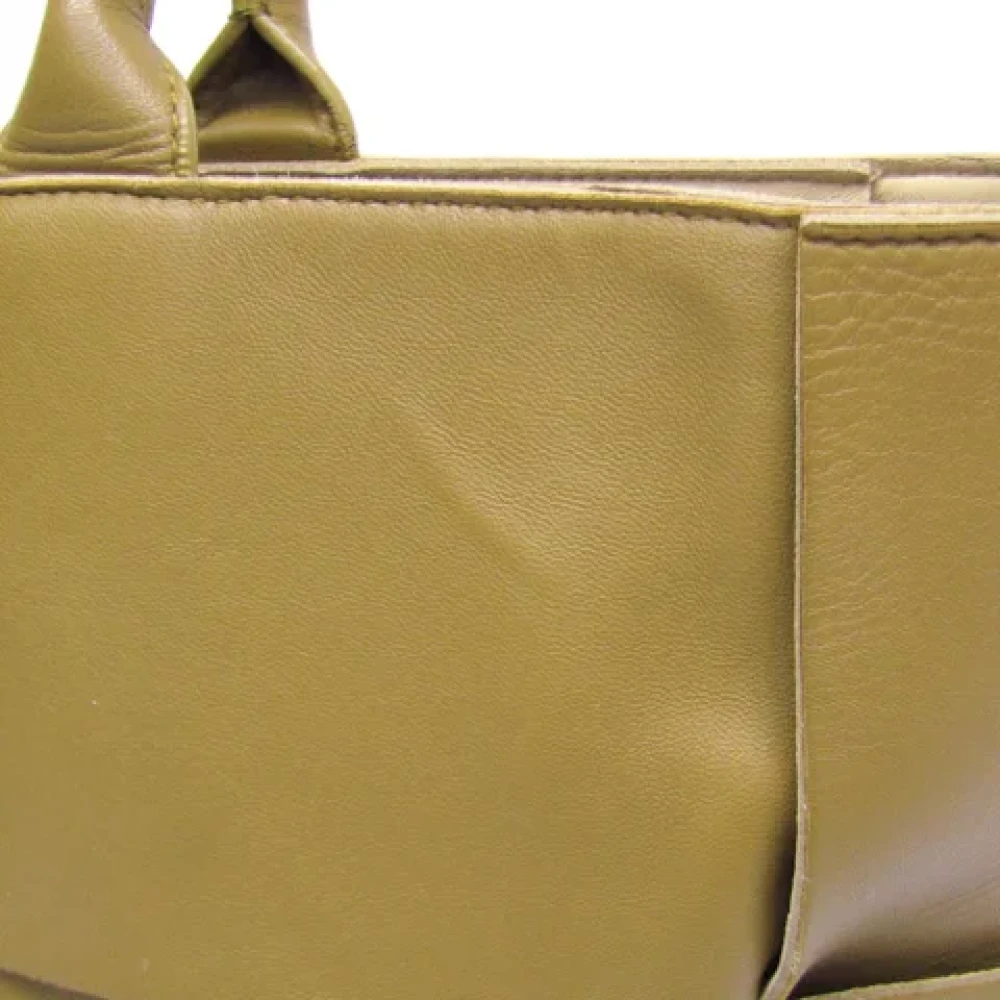 Bottega Veneta Vintage Pre-owned Leather handbags Beige Dames