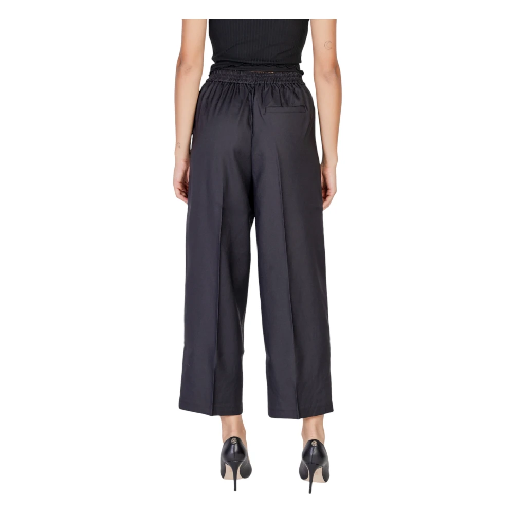 Ichi Zwarte Broek met Ritssluiting Black Dames