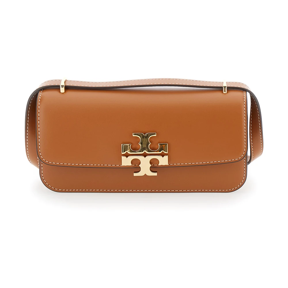 TORY BURCH Omkeerbare schoudertas in Eleanor-stijl Brown Dames