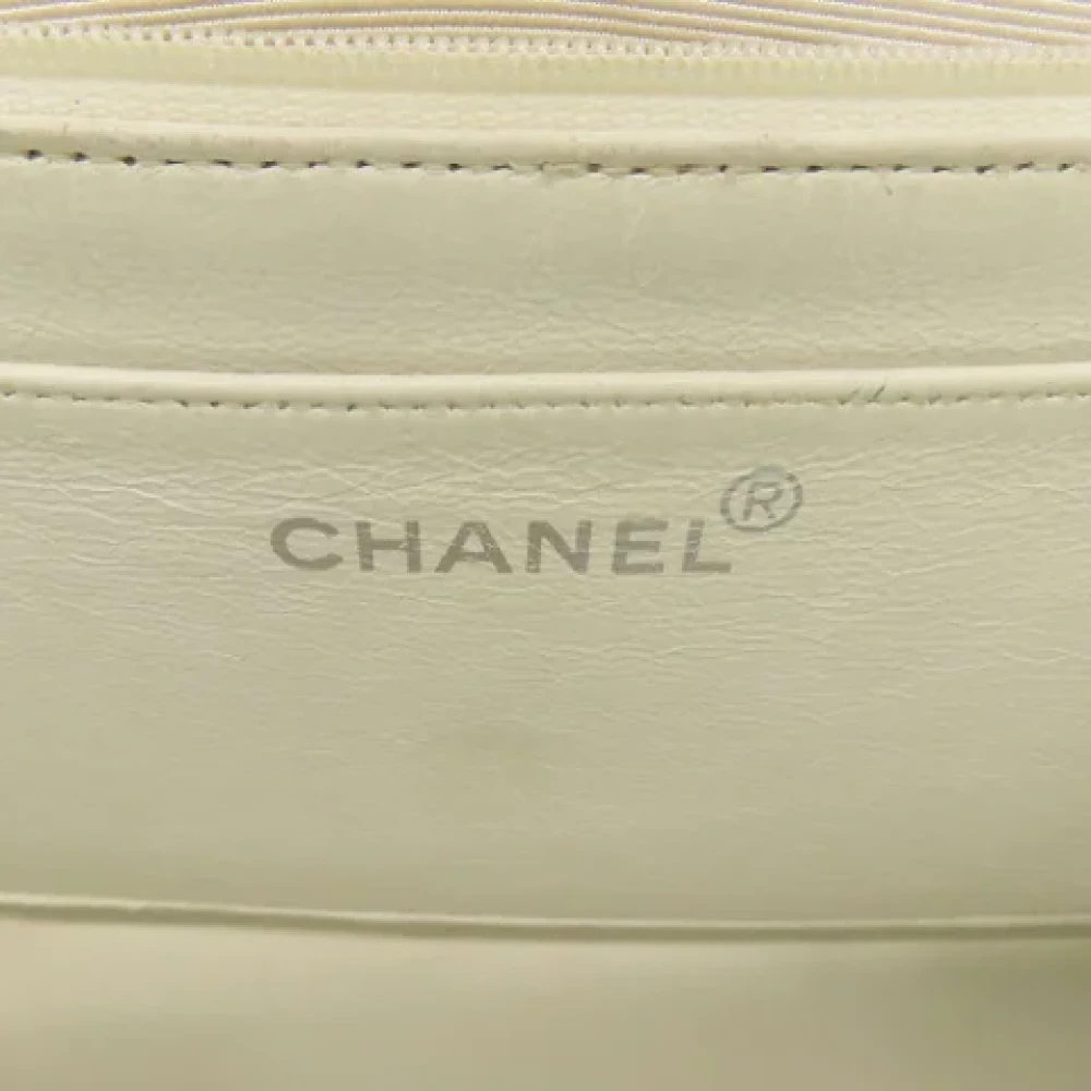 Chanel Vintage Pre-owned Leather chanel-bags White Dames