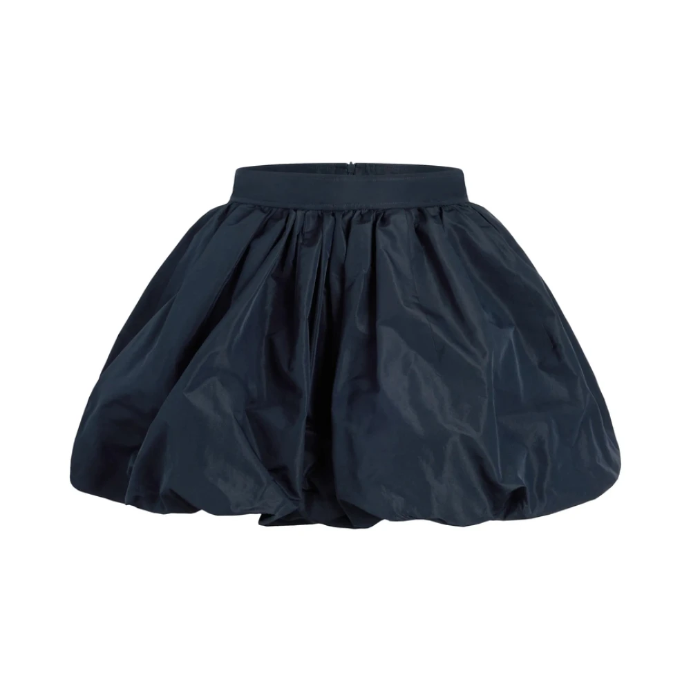 Patou Navy Blue Ruched Skirt Blue Dames