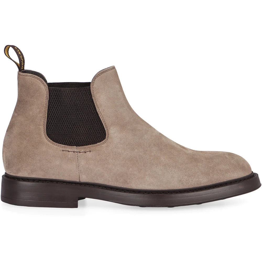 Doucal's Men's Beige Chelsea Boots, 8 Uk, Chelsea Boot