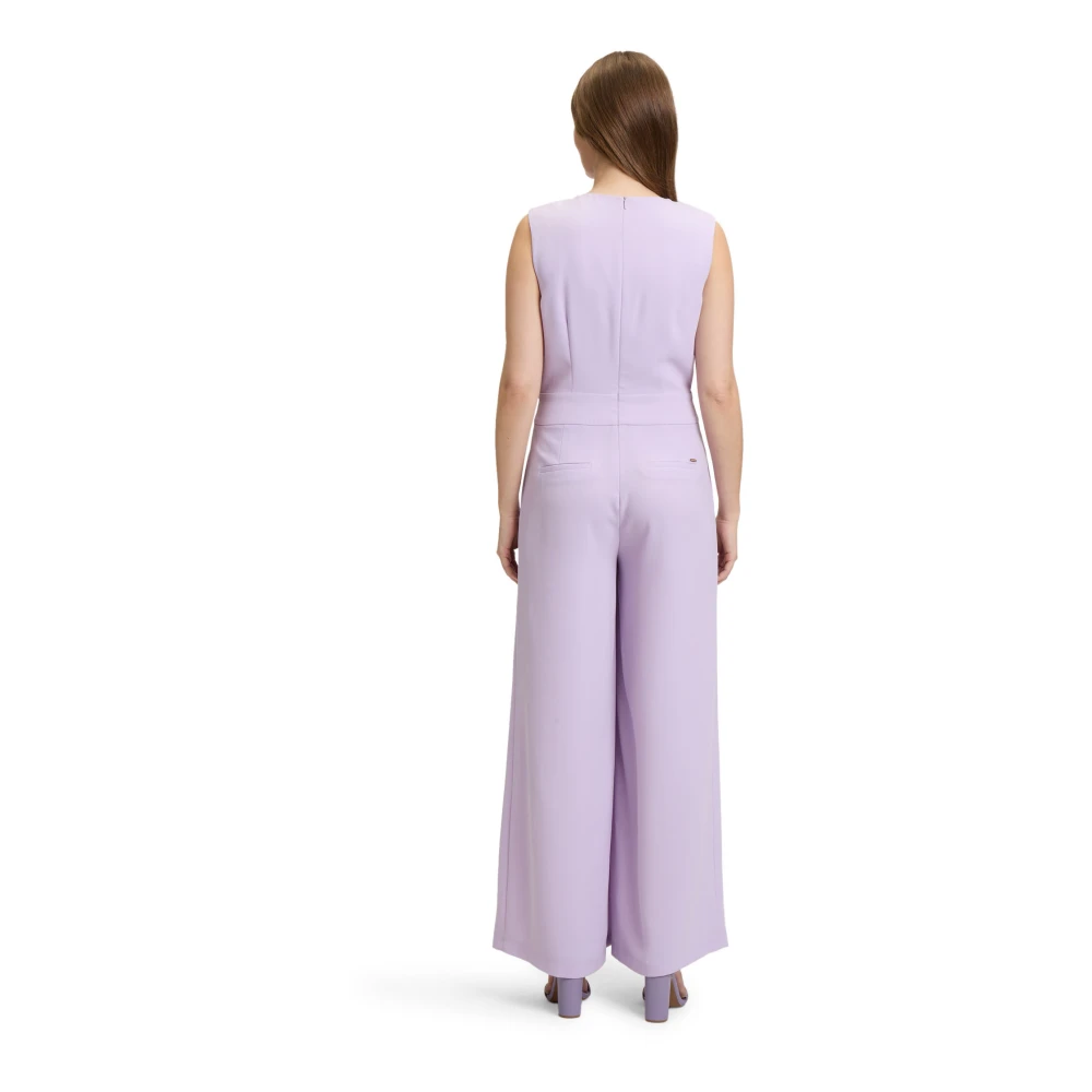 Betty & Co Mouwloze jumpsuit Purple Dames
