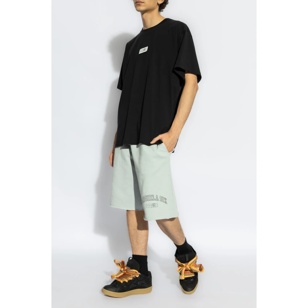 MM6 Maison Margiela T-shirt met logopatch Black Heren