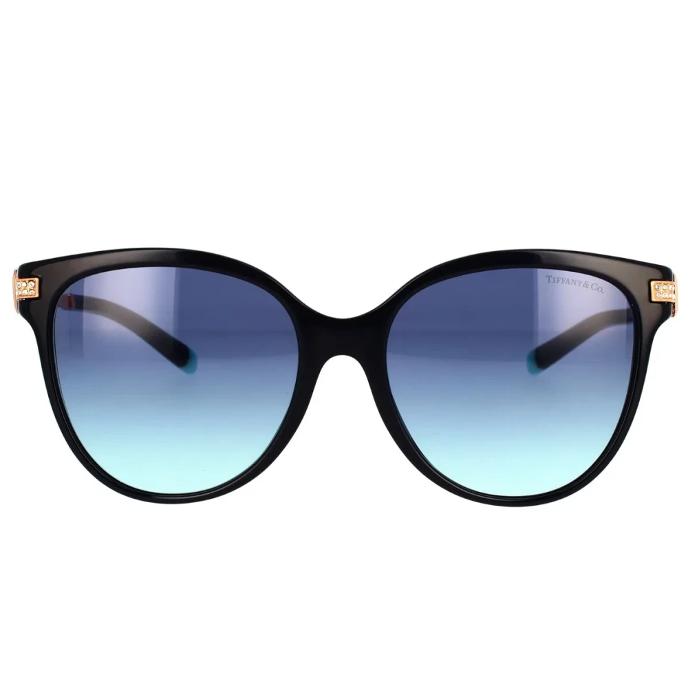 Tiffany Women's Black/Blue Tf4193b 80019S Woman Sunglasses Acetate Pillow Normal Shaded - Image 3