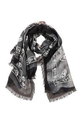 black-scarf-with-trompe-loeil-print