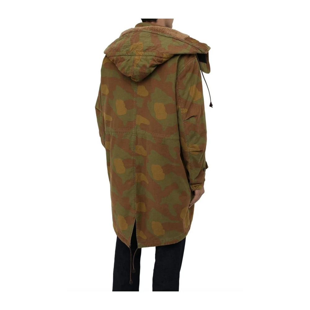 Dsquared2 Camo Hooded Parka Jas Multicolor Heren