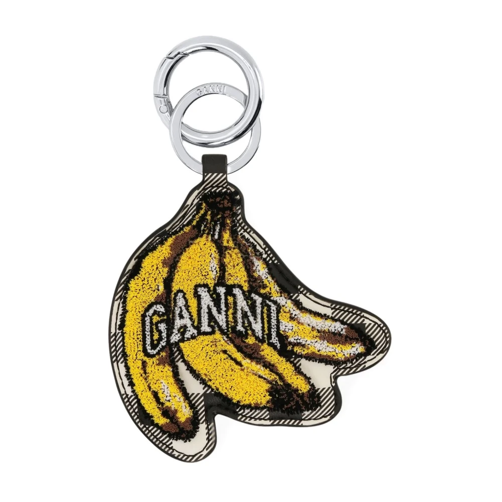 Ganni Keychains, Female, One Size, Banana Keyring Yellow