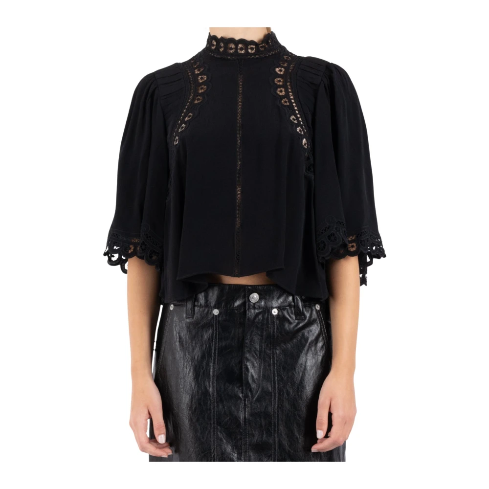 Isabel Marant Étoile Elegante Zwarte Blouse Enoha Stijl Black Dames