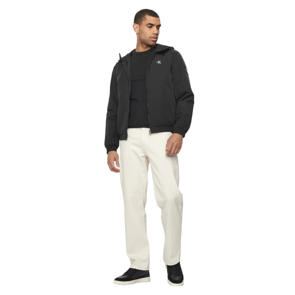 Calvin Klein Stijlvolle Jas voor Mannen Black Heren