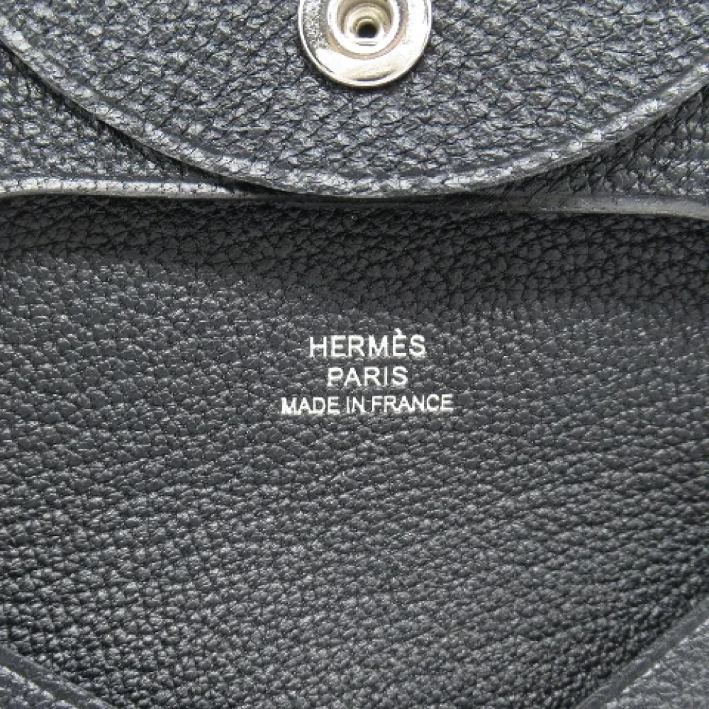 Hermès Vintage Pre-owned Leather wallets Black Dames