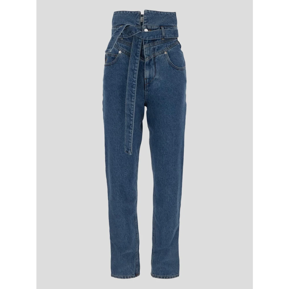 The Attico Stijlvolle Slim-Fit Jeans Blue Dames