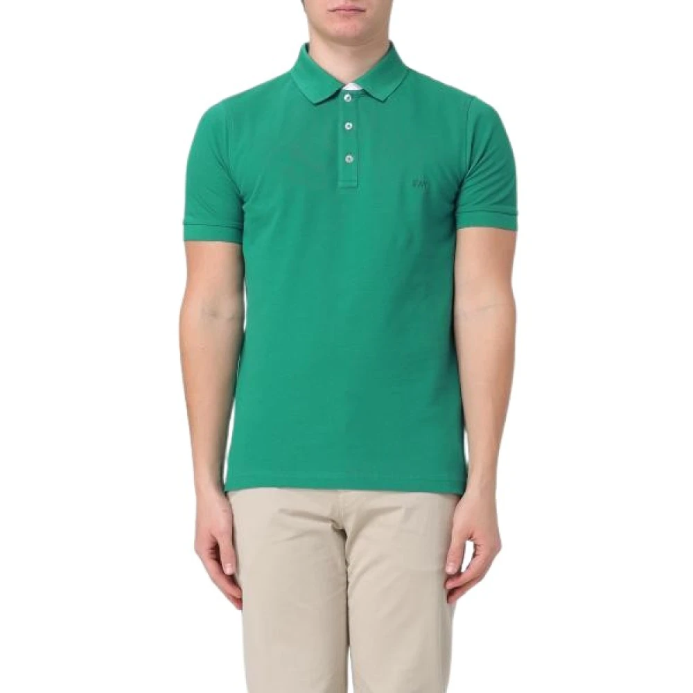 Fay - Tops > Polo Shirts - Green - Fay - Modalova