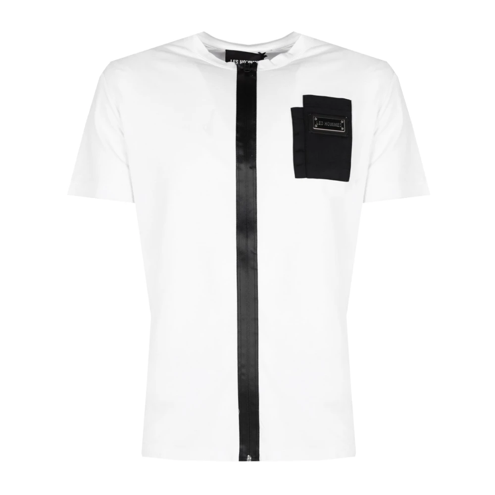 Les Hommes Elegante Ronde Hals T-Shirt White Heren