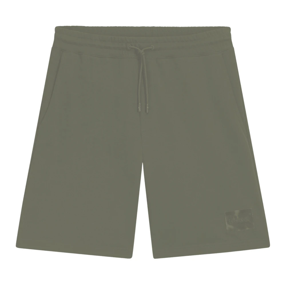 Hugo Men's Green Casual Shorts, L, Darix Sweatshorts