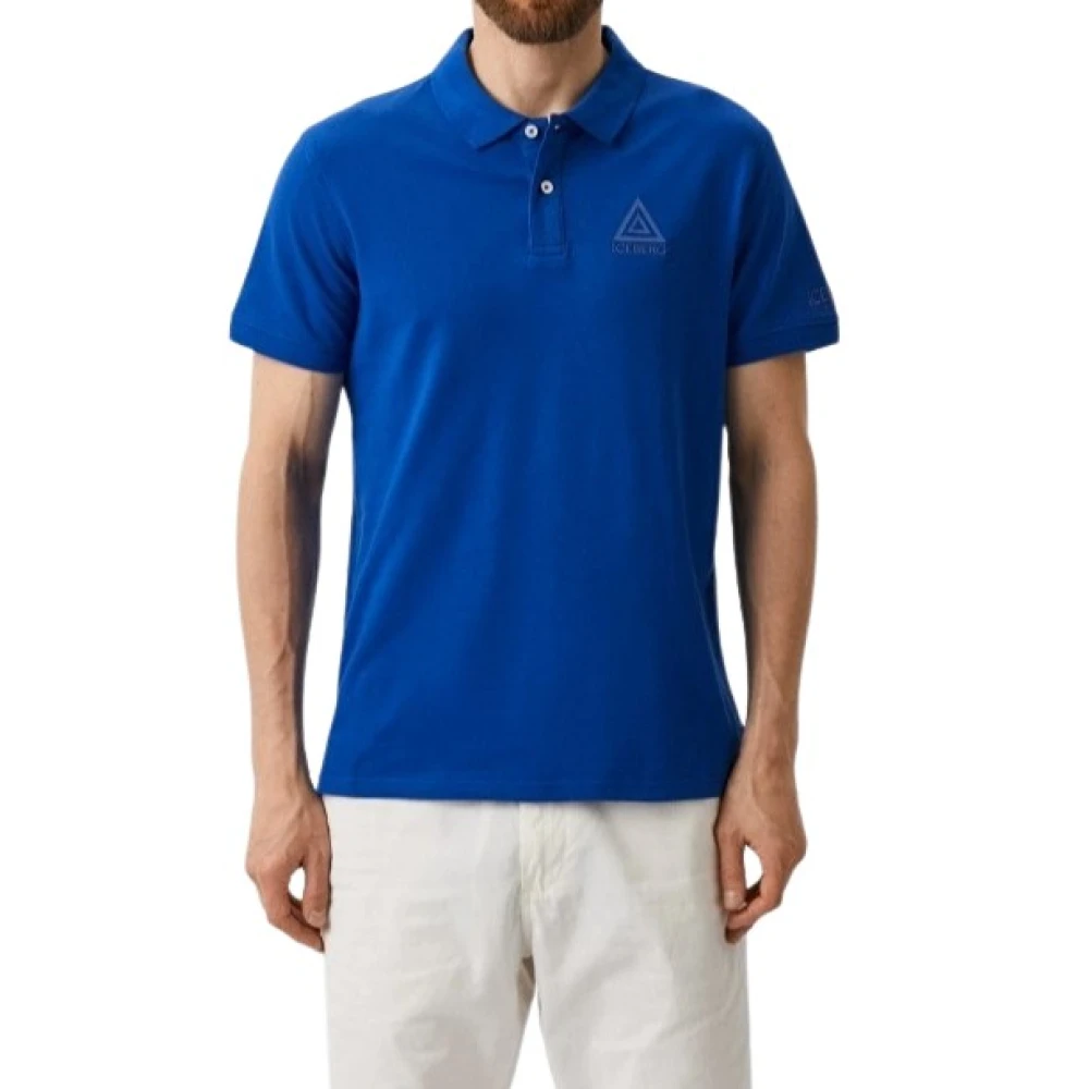 Iceberg Men's Blue Polo Shirts, M, Polo