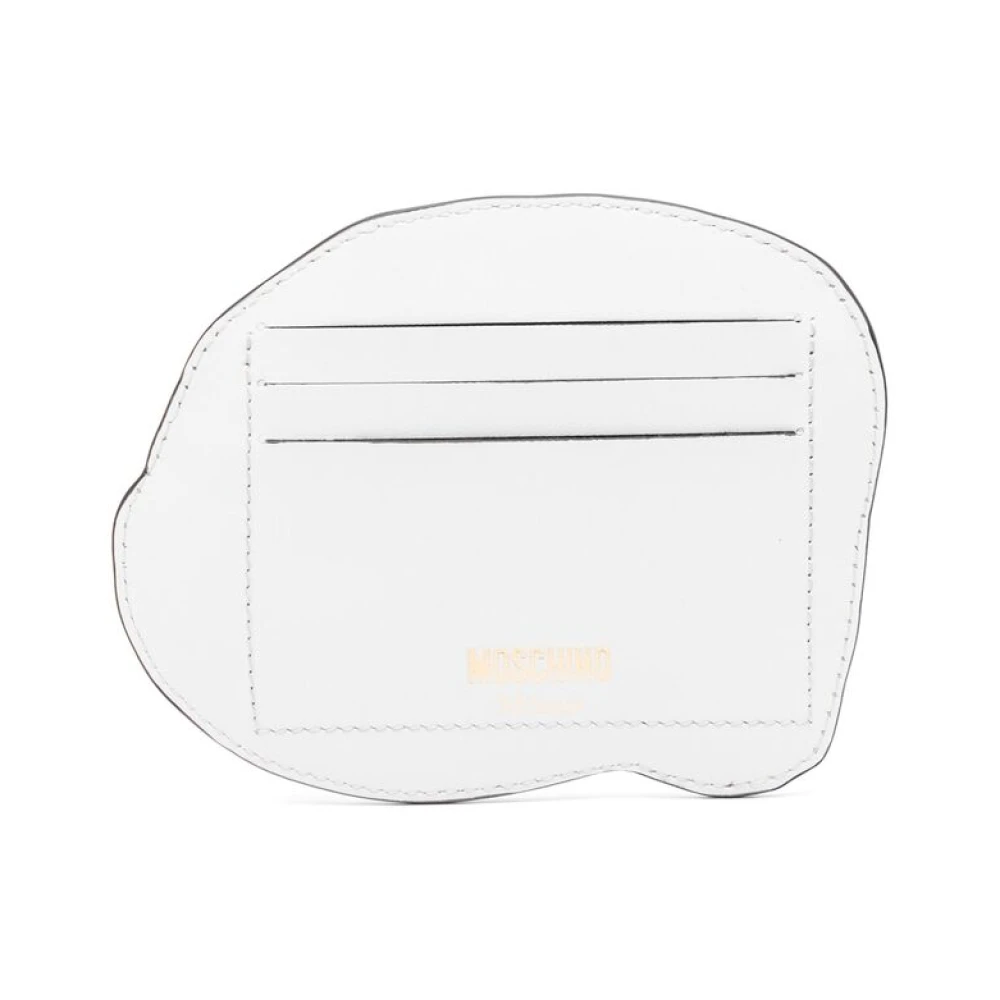 Moschino Witte Portemonnee met Kaartsleuven White Dames