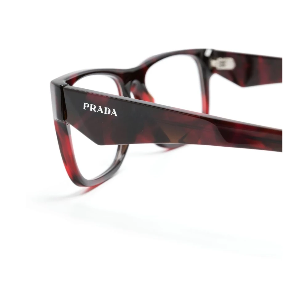 Prada Rood Optisch Montuur veelzijdig en stijlvol Red Heren