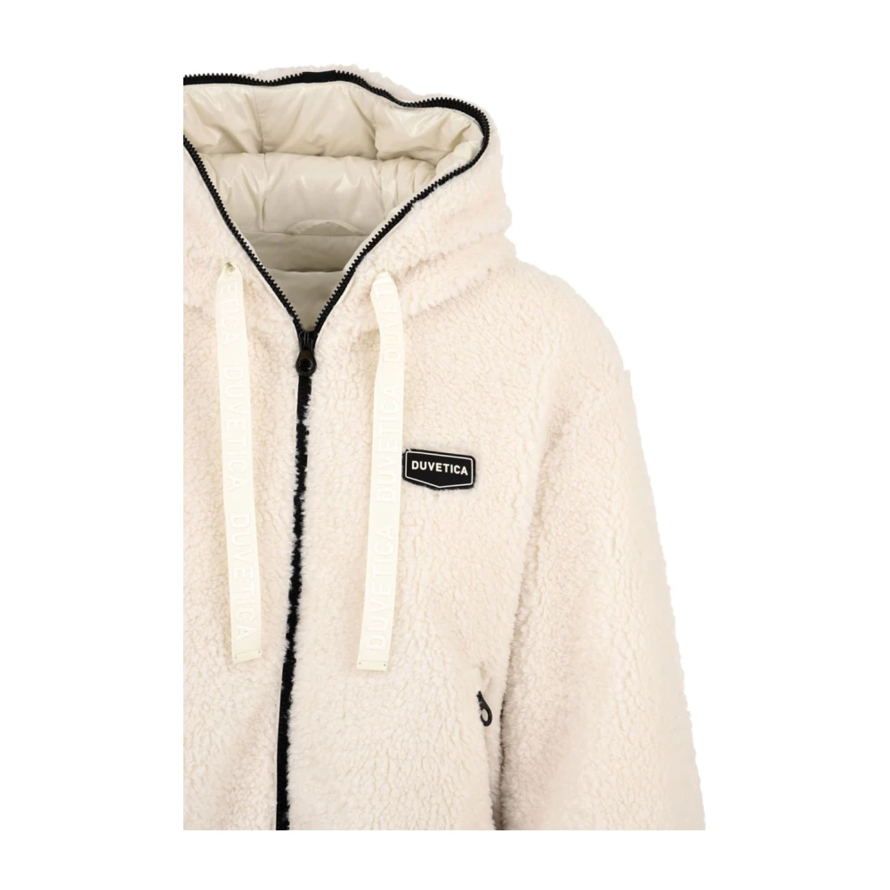 duvetica Teddy Scudetto Hoodie Beige Dames
