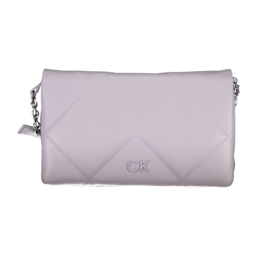 Calvin Klein Paarse Schoudertas met Verstelbare Band Purple Dames