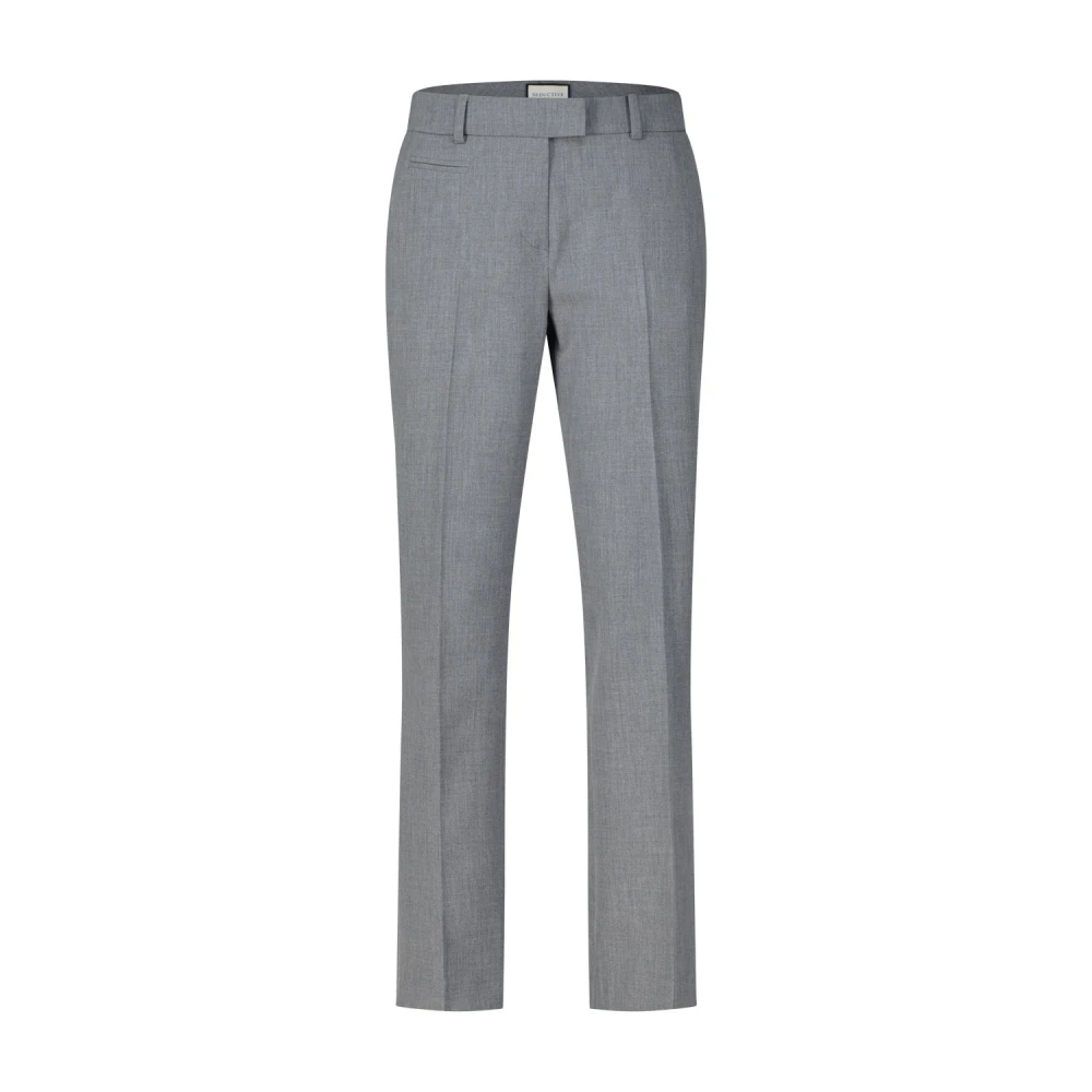 Seductive Elegante Rechte Pijp Broek Gray Dames
