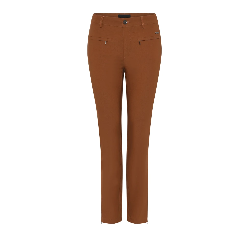 C.ro Women's Orange Slim-Fit Trousers, Xs, Slim-Fit Trousers