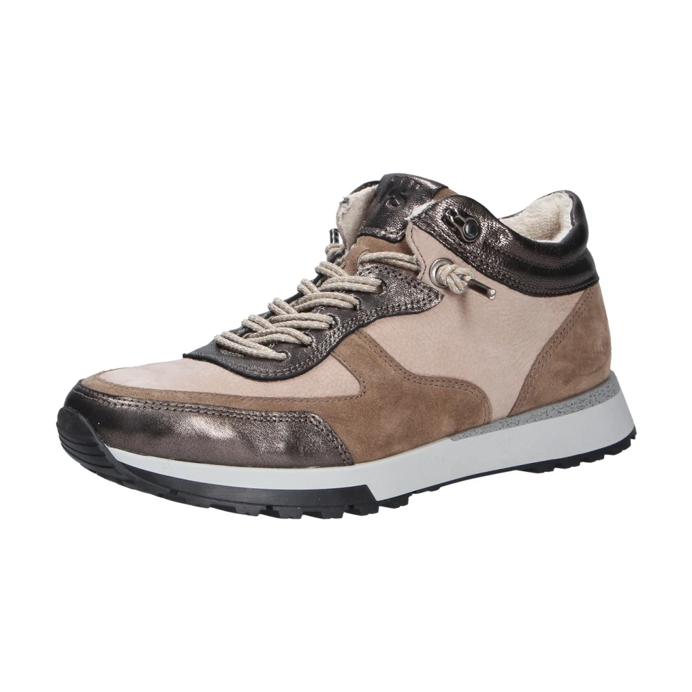 Paul Sportieve Dames Veterschoen Dames Schoenen Beige