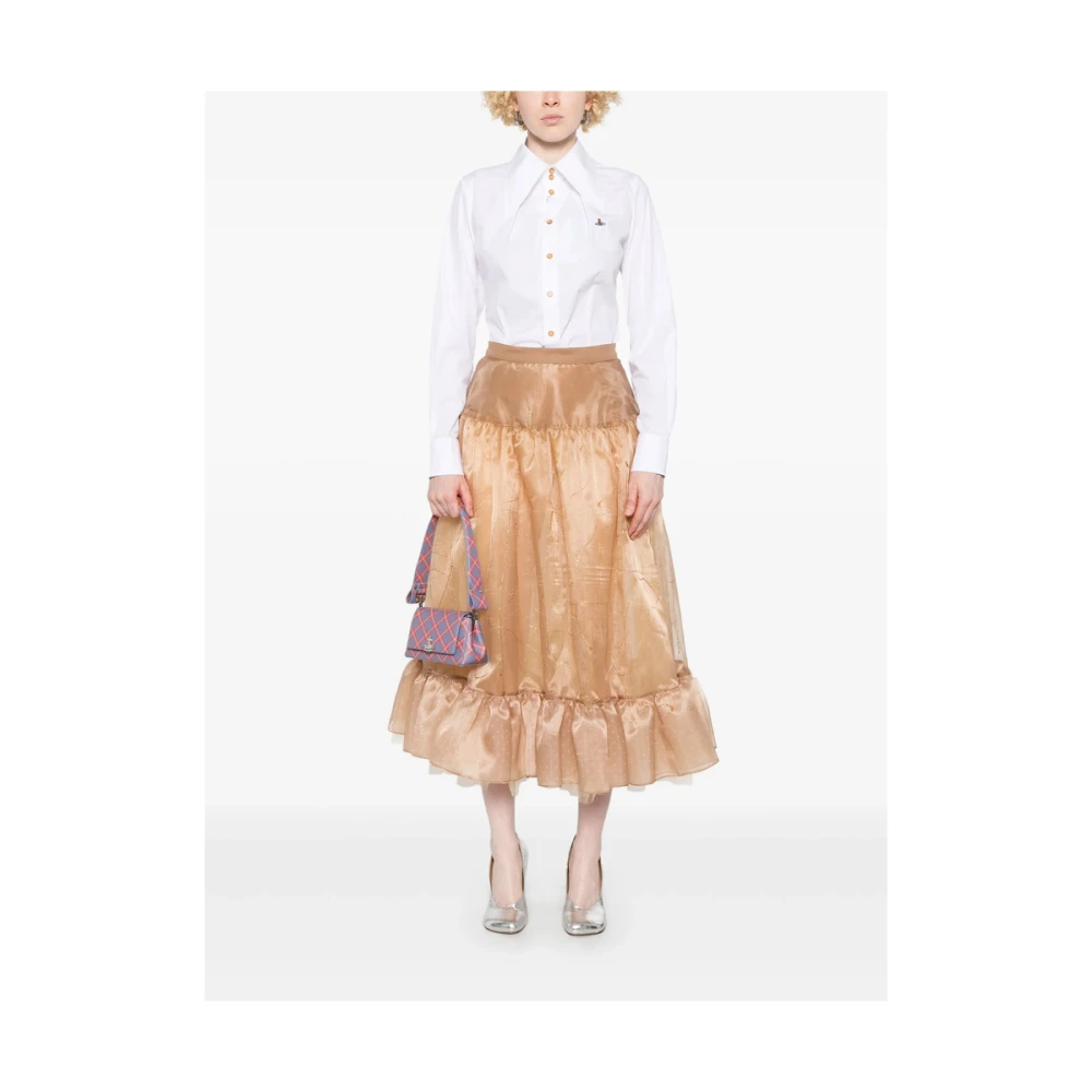 Vivienne Westwood Witte Oversized Knoopshirt White Dames