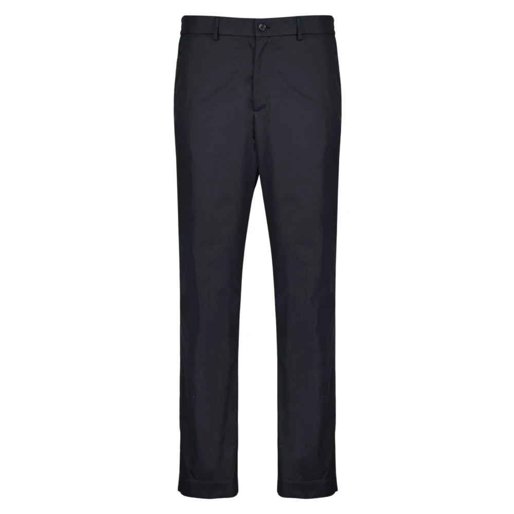 Moncler Mannelijk Blauw Broeken Heren, L, Katoen, Sportivo Broeken