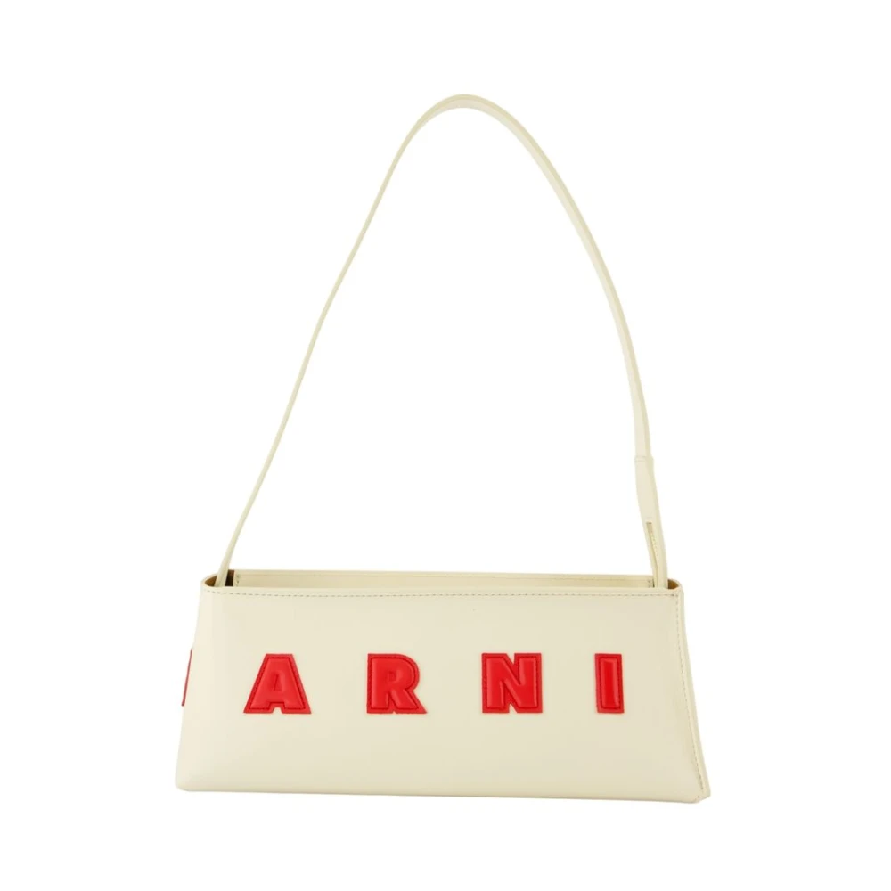 Marni Women's White Shoulder Bags, One Size, Leather Shoulder Bag - Museo