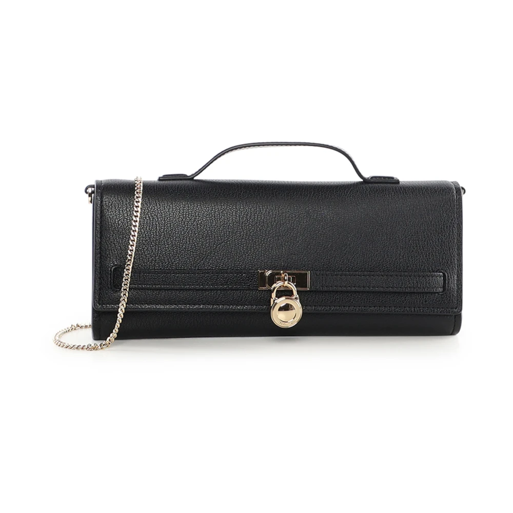 Michael Kors Women's Black Hamilton Moderne Medium Leather Convertible Shoulder Bag