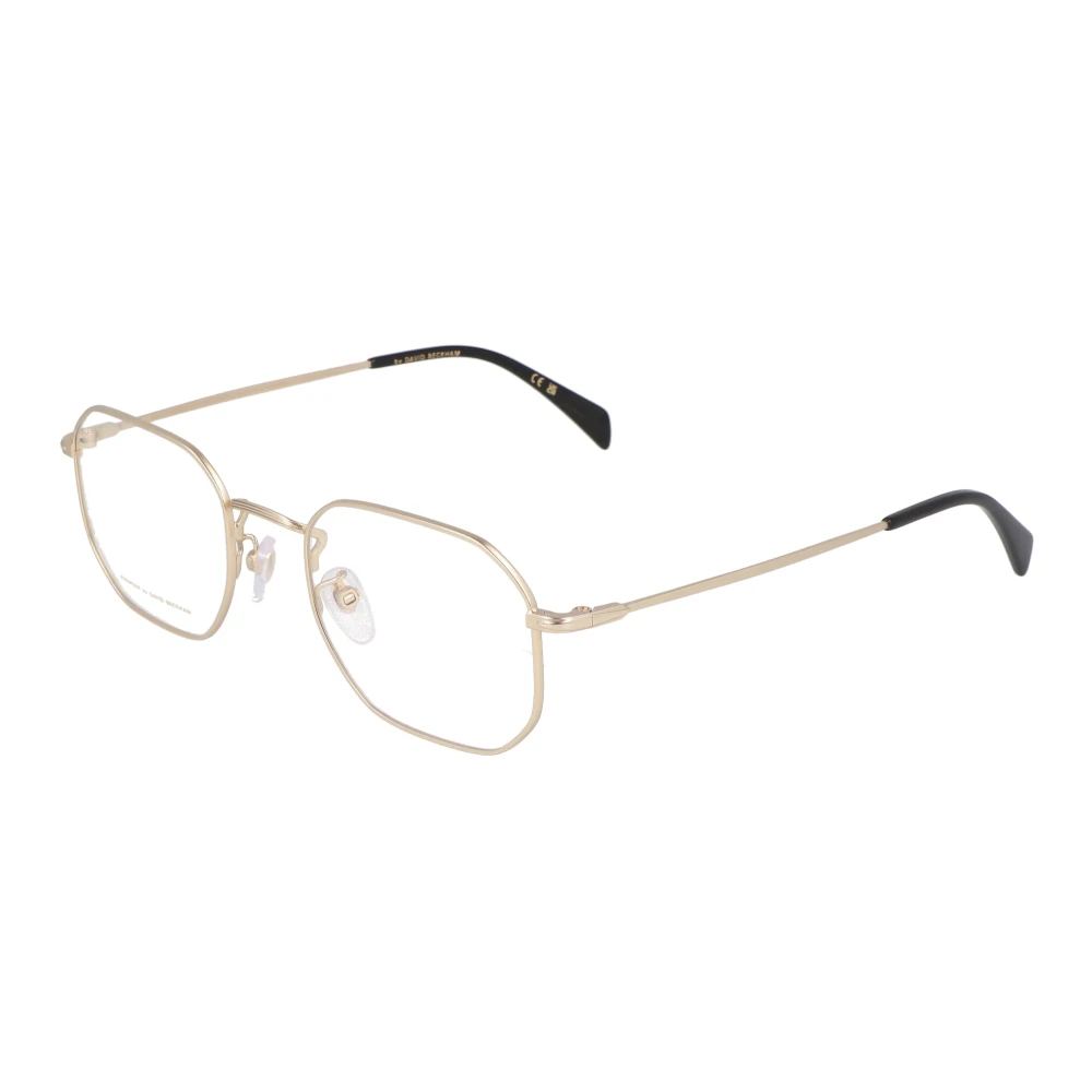 Eyewear by David Beckham Retro Metallbåge Glasögon Yellow, Unisex