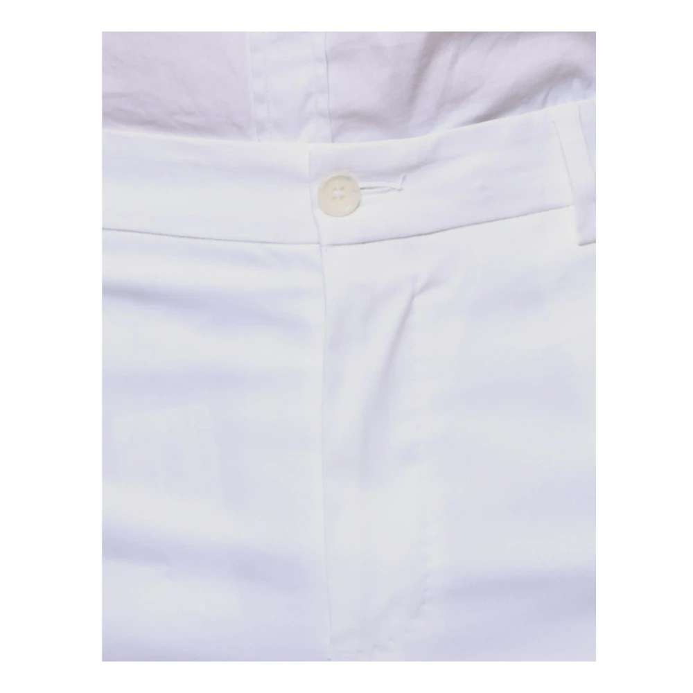 Dolce & Gabbana Witte Skinny Dress Pants met Rits White Heren