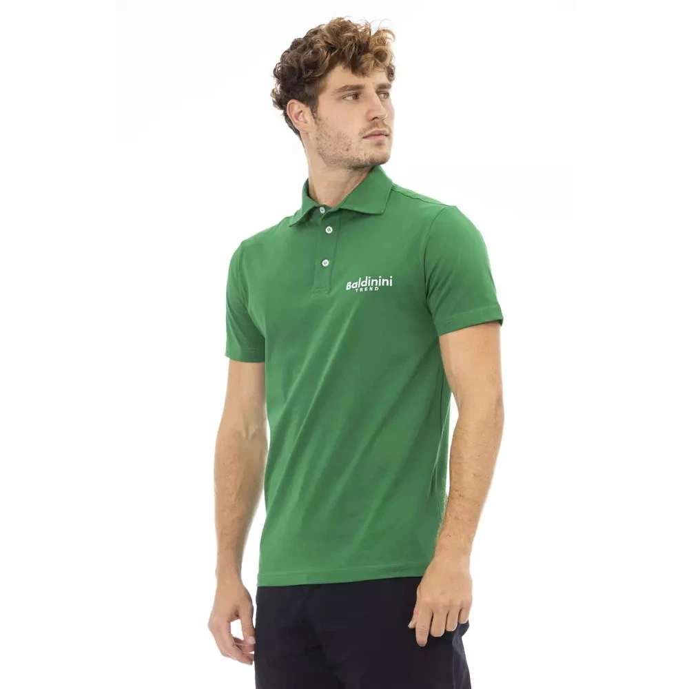 Baldinini Groen Geborduurd Poloshirt voor Mannen Green Heren