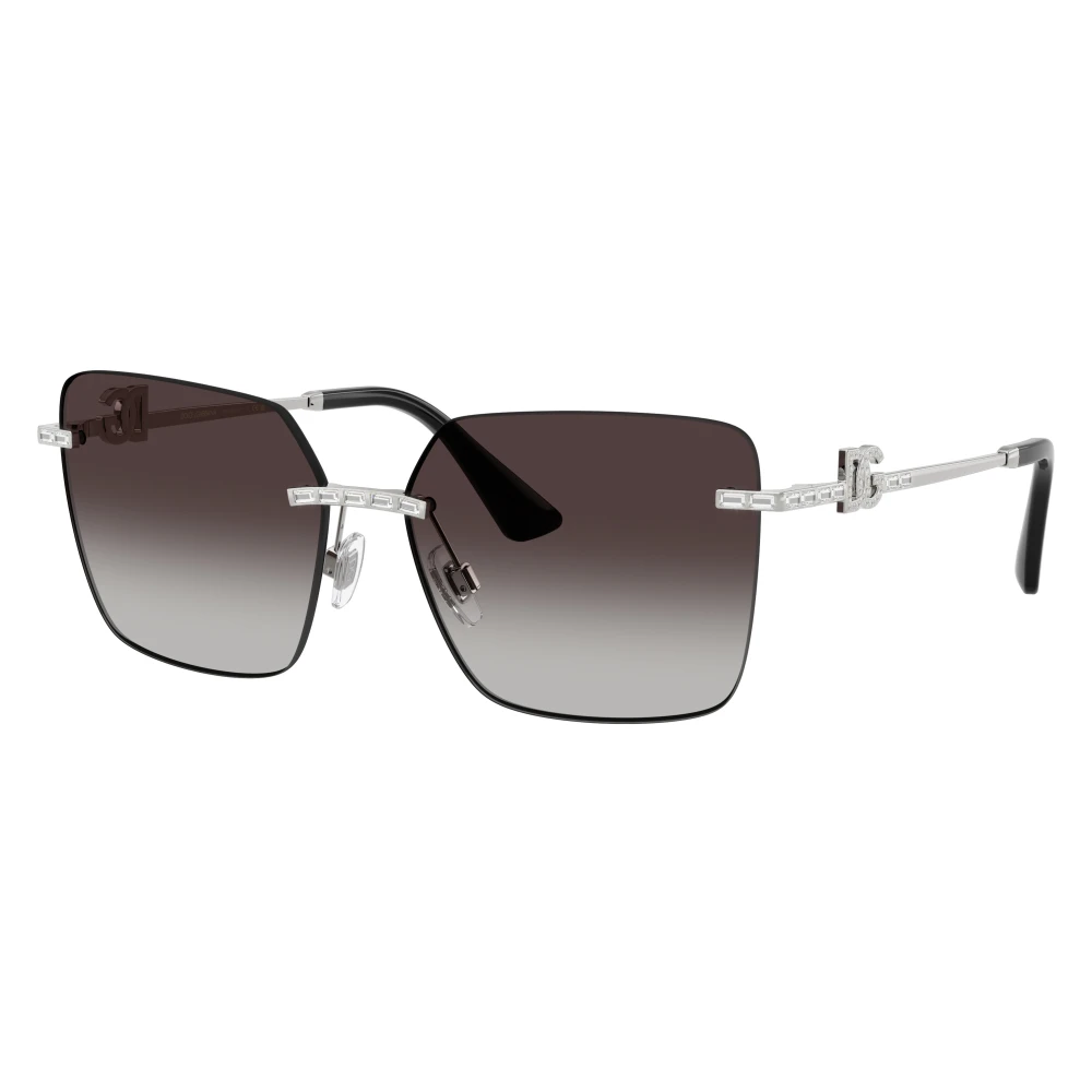 Dolce & Gabbana Silver/Grey Dg2332b 05/8G Woman Sunglasses Metal Squared Normal Nuanced - Image 2