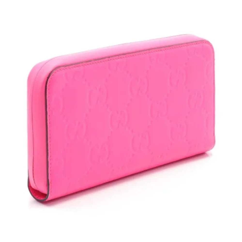 Gucci Vintage Pre-owned Rubber wallets Pink Dames