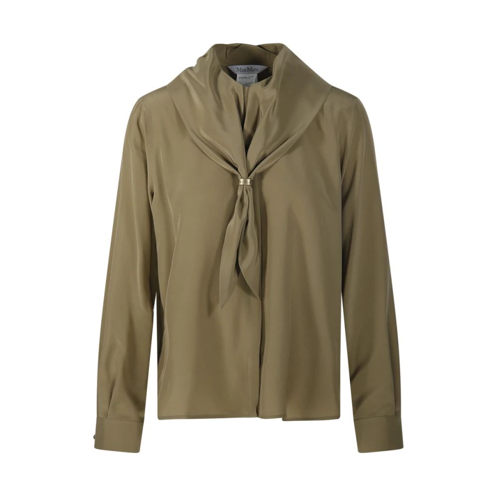 Max Mara Brown Blouses, Female, M, Dry Shirt