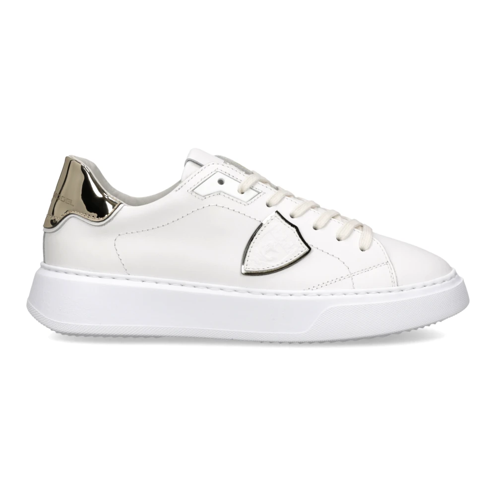 Philippe Model Women's White Sneakers, 8 Uk, Temple Tennis Trainers