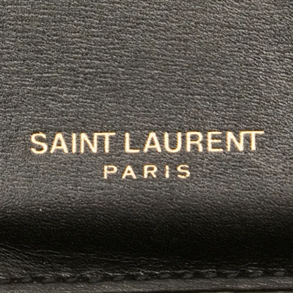 Yves Saint Laurent Vintage Pre-owned Leather home-office Black Dames
